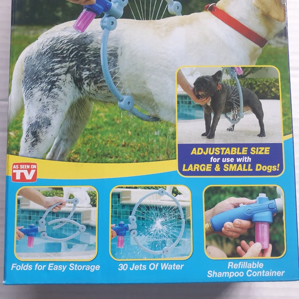 As Seen on TV Dog Woof Washer w/360° Connect Hose Ring Washer Tool for All Breed